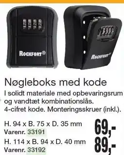 Harald Nyborg Nøgleboks med kode tilbud