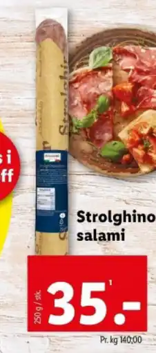 Lidl Strolghino salami tilbud