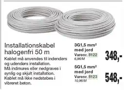 Harald Nyborg Installationskabel halogenfri 50 m tilbud