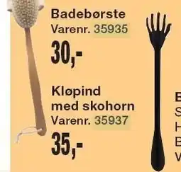 Kløpind med skohorn