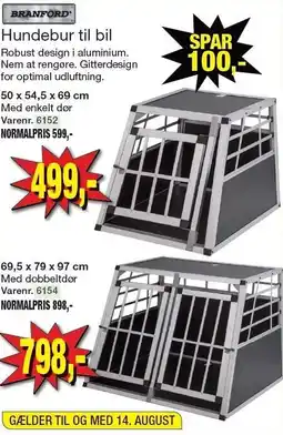 Harald Nyborg Hundebur til bil tilbud