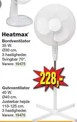 Harald Nyborg Gulvventilator tilbud