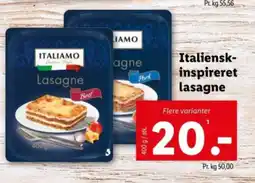 Lidl Italiensk- inspireret lasagne tilbud