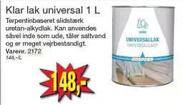 Harald Nyborg Klar lak universal 1 L tilbud