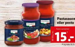 Lidl Pastasauce eller pesto tilbud