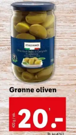 Lidl Grønne oliven tilbud
