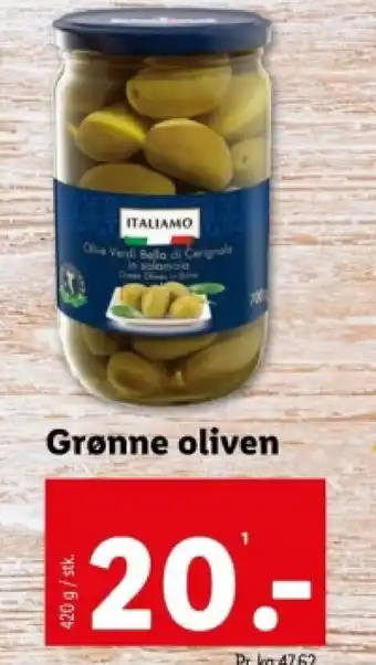 Lidl Grønne oliven tilbud