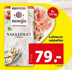 Lidl Lufttørret nakkefilet tilbud