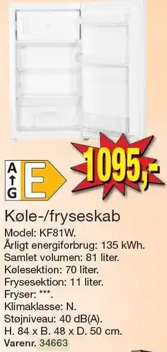 Harald Nyborg AEG Køle/fryseskab tilbud