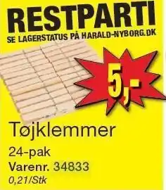 Harald Nyborg Tøjklemmer tilbud