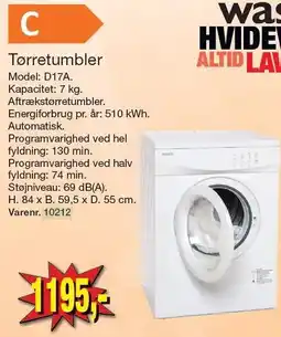 Harald Nyborg Tørretumbler tilbud