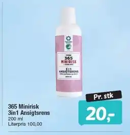 Fakta Tyskland 365 Minirisk 3in1 Ansigtsrens tilbud