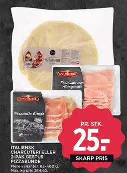 MENY ITALIENSK CHARCUTERI ELLER 2-PAK GESTUS PIZZABUNDE tilbud