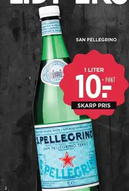 MENY SAN PELLEGRINO tilbud