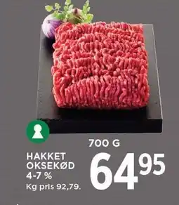 MENY HAKKET OKSEKØD 4-7% tilbud