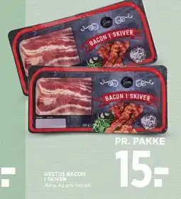 MENY GESTUS BACON I SKIVER tilbud