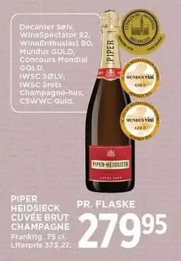PIPER HEIDSIECK CUVÉE BRUT CHAMPAGNE