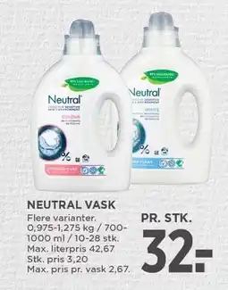 MENY NEUTRAL VASK tilbud