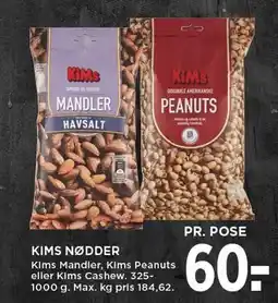 MENY KIMS NØDDER tilbud