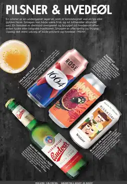 MENY PILSNER & HVEDEØL tilbud