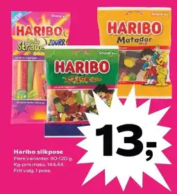 SuperBrugsen Haribo slikpose tilbud