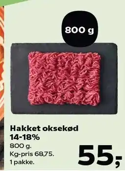 SuperBrugsen Hakket oksekød 14-18% tilbud