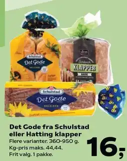 SuperBrugsen Det Gode fra Schulstad eller Hatting klapper tilbud
