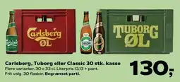 SuperBrugsen Carlsberg, Tuborg eller Classic 30 stk. kasse tilbud