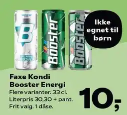 SuperBrugsen Faxe Kondi Booster Energi tilbud