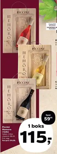 SuperBrugsen Piccini Memoro i boks tilbud