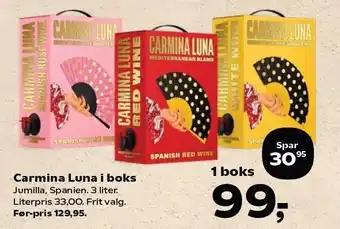 SuperBrugsen Carmina Luna i boks tilbud