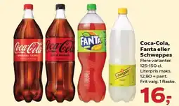 SuperBrugsen Coca-Cola, Fanta eller Schweppes tilbud