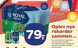 SuperBrugsen Royal Export eller Heineken 18-pak tilbud