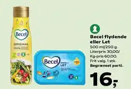 SuperBrugsen Becel flydende eller Let tilbud