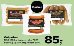 SuperBrugsen Gøl pølser tilbud