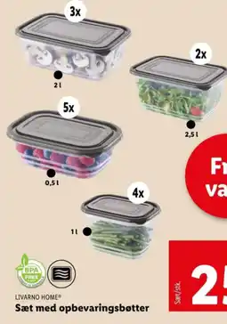 Lidl Sæt med opbevaringsbøtter tilbud