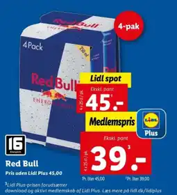 Lidl Red Bull tilbud