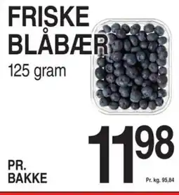 ABC Lavpris FRISKE BLÅBÆR 125 gram tilbud