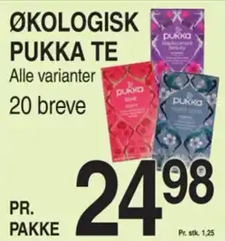 ABC Lavpris ØKOLOGISK PUKKA TE Alle varianter tilbud