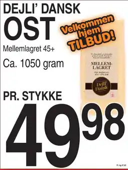 ABC Lavpris DEJLI' DANSK OST tilbud