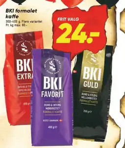 Bilka BKI formalet kaffe tilbud