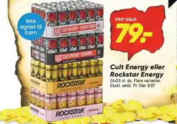 Cult Energy eller Rockstar Energy