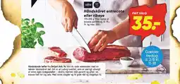 Bilka Håndskåret entrecote eller ribeye tilbud