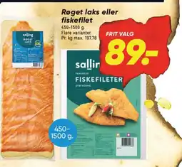 Bilka Røget laks eller fiskefilet tilbud