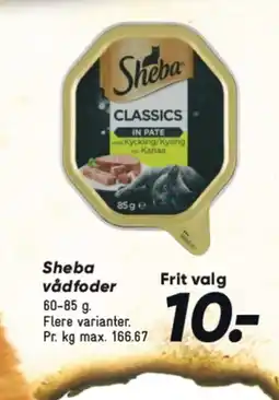 Bilka Sheba vådfoder tilbud