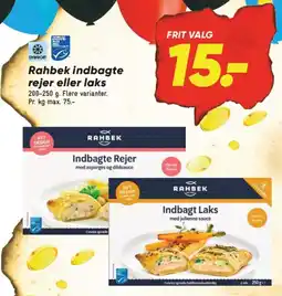 Bilka Rahbek indbagte rejer eller laks tilbud