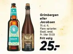 Bilka Grimbergen eller Jacobsen tilbud