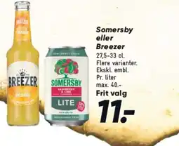 Somersby eller Breezer