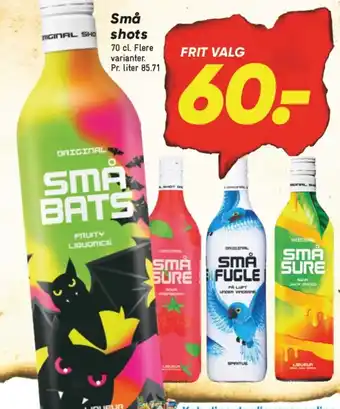 Bilka Små shots tilbud