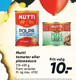 Bilka Mutti tomater eller pizzasauce tilbud